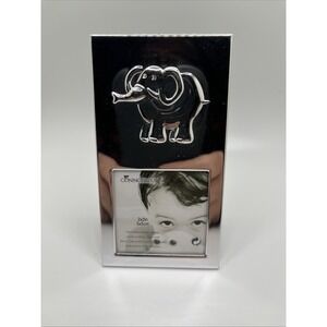 Connoisseur Silver Elephant Picture Frame, Metal Design 2"‎ x 2" Picture